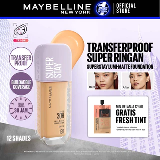 Maybelline Superstay Lumi Matte Liquid Foundation 35 mL β Buildable coverage transferproof ringan makeup tahan lama
