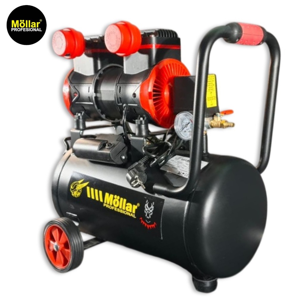 Jual MOLLAR MESIN COMPRESSOR 2 HP 25 LTR / KOMPRESOR ANGIN SILENT ...