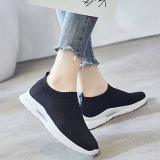 Aurora Store Slip On Sneakers Wanita Kanvas