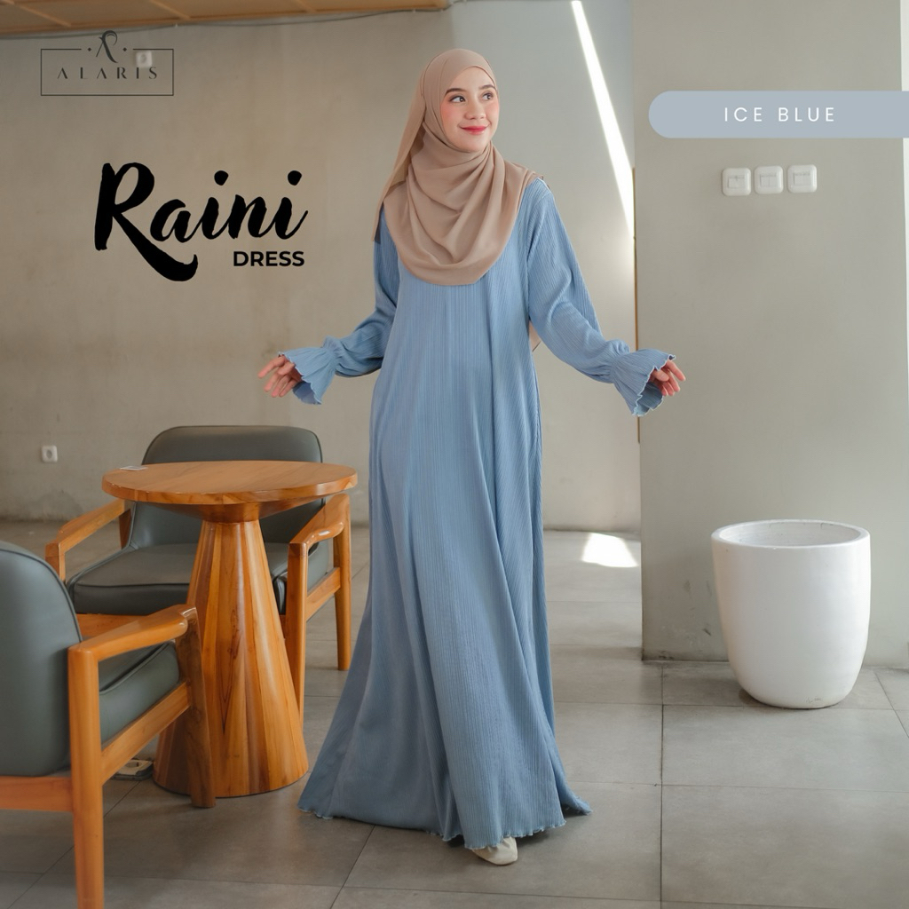 Raini Dress / Gamis Plisket / Pleats Dress / gamis casual / gamis umroh