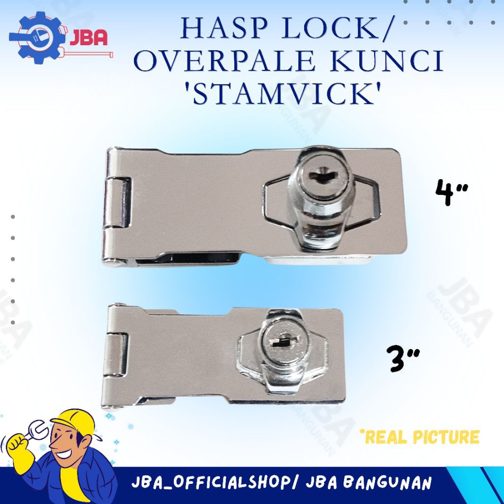 Jual Overval Kunci putar atau Kunci Hasp lock Stamvick Milan 3inch dan ...