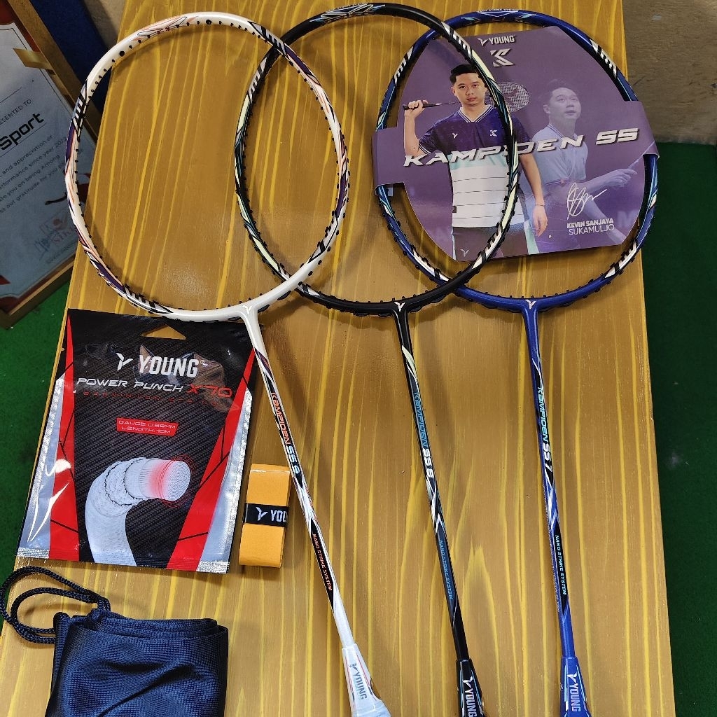 Jual Raket Badminton YOUNG KAMPIOEN SS7, SS8, SS9 ORIGINAL 33LBS ...