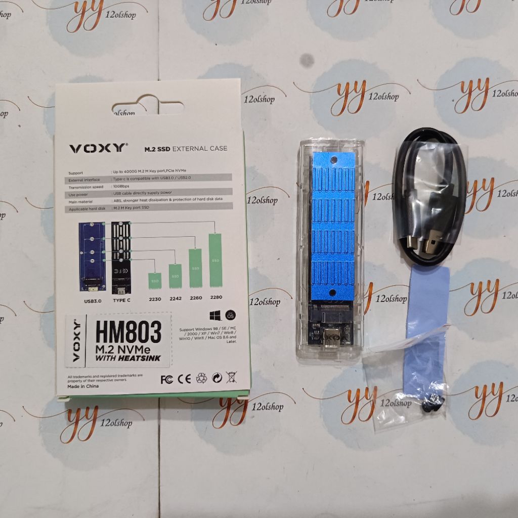 Jual CASING HARDISK VOXY M.2 NVME HM802 / HM803 / HM804 | Shopee Indonesia