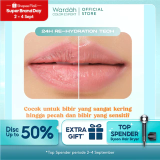 [LIPCARE SUN PROTECTION] WARDAH Lip Barrier Sunscreen SPF 30 PA+++ - Pelembab Bibir 24 Jam - Lip Balm, Lip Therapy, Lip Care, Hydrating - Petrolatum Murni 100% - Memperbaiki, Meregenerasi Sel Kulit Bibir, Menghidrasi, Mengatasi Bibir Pecah - Makeup