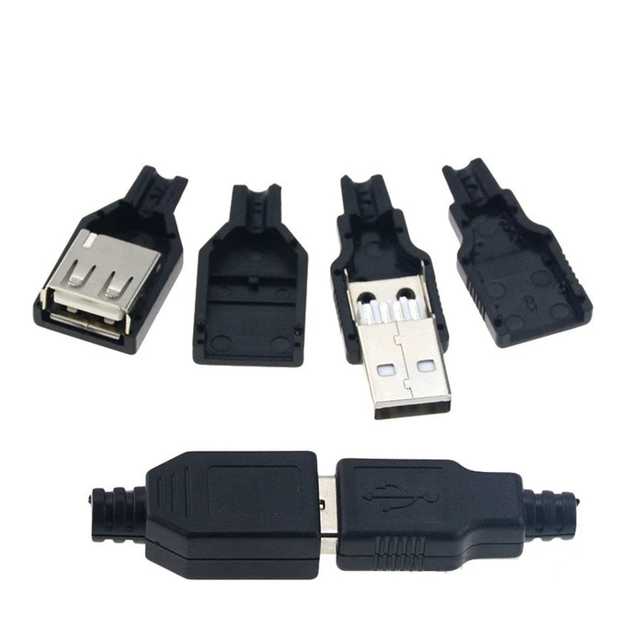 Jual Soket Usb Konektor Kosong Jantan Male Female Betina 4 Pin Kaki ...