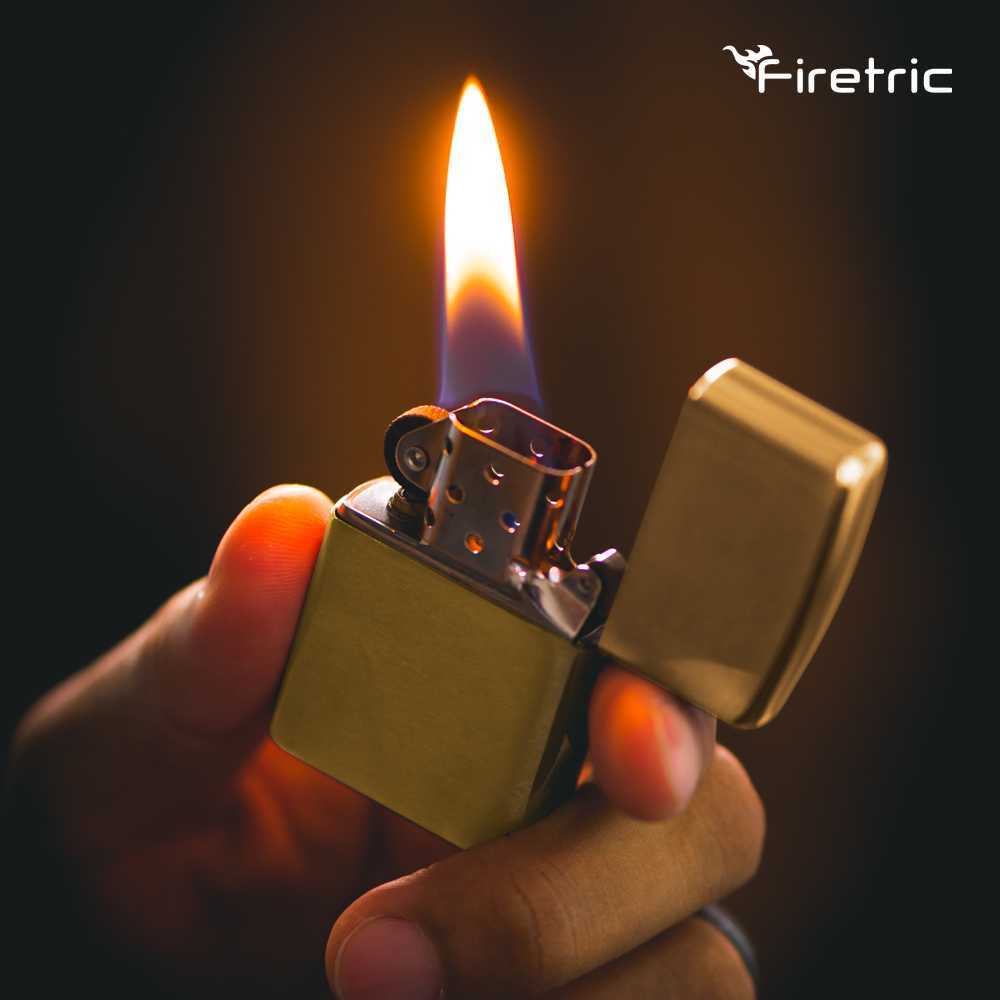 Jual Firetric Korek Api Zip0 Refillable Metal Elegan Minyak | Shopee ...