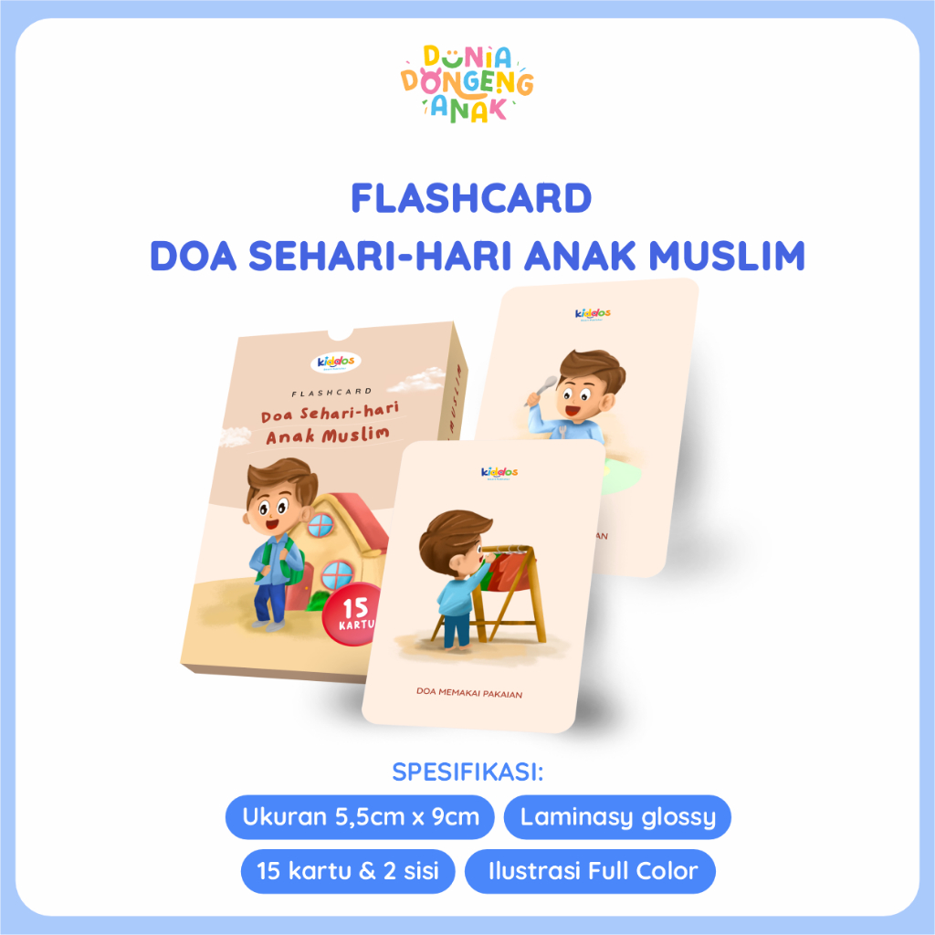 Jual Flashcard Doa Sehari-Hari Untuk Anak Usia 3+ Tahun - Isi 48 Kartu ...