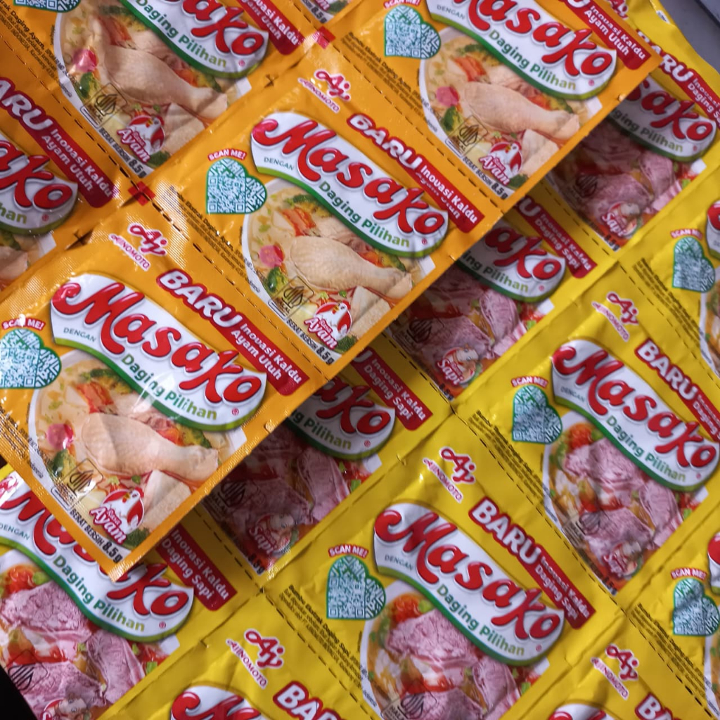 Jual MASAKO SACHET RASA AYAM & SAPI 1 RENCENG ISI 12 SASET | Shopee ...