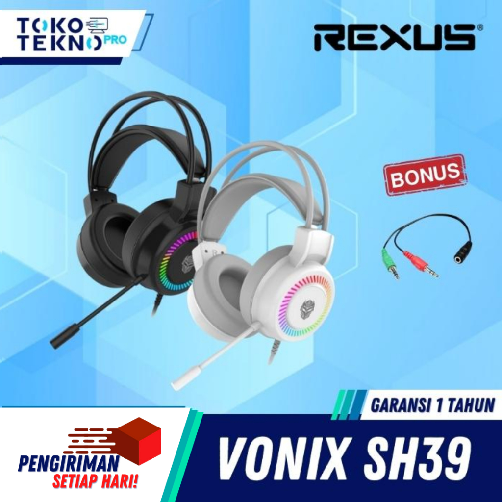 Jual Rexus SH39 / SH-39 Gaming Headset Multiplatform Garansi Resmi ...