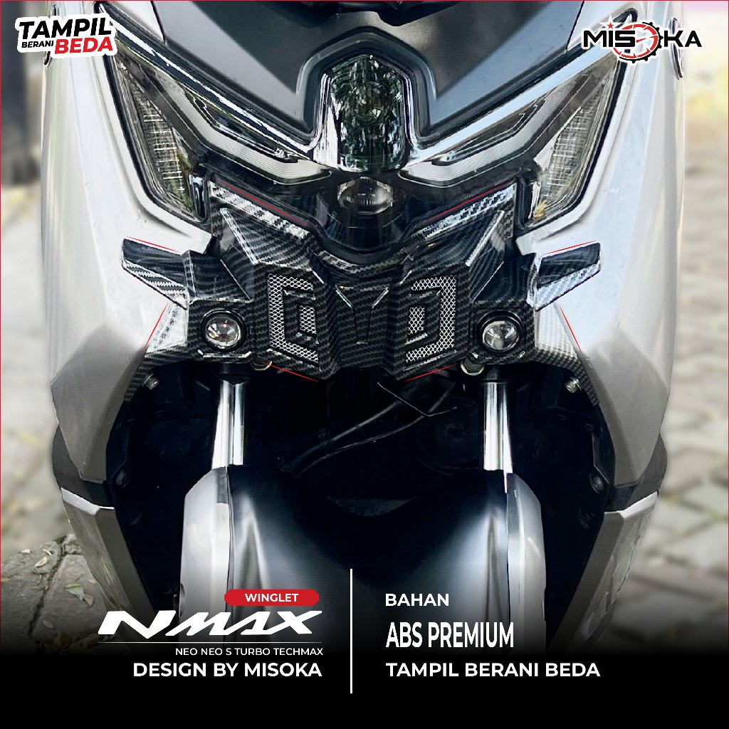 Jual Misoka Winglet Lampu Nmax Techmax Turbo Neo s Neo Abs Plastik ...