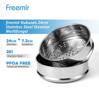 freemir Tatakan Kukusan Stainless Steel 24cm Multifungsi Anti Karat dan Korosi