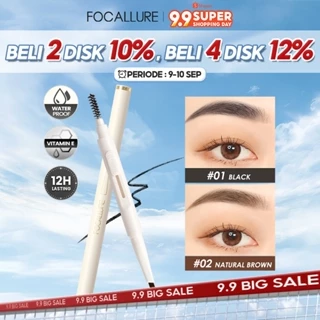 FOCALLURE Eyebrow Tahan Air Sliding Pensil alis #ConfidenceHalo