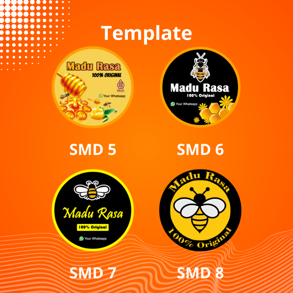 Jual STIKER LABEL/STIKER BOTOL MADU/STICKER MADU/STICKER LABEL/CETAK ...