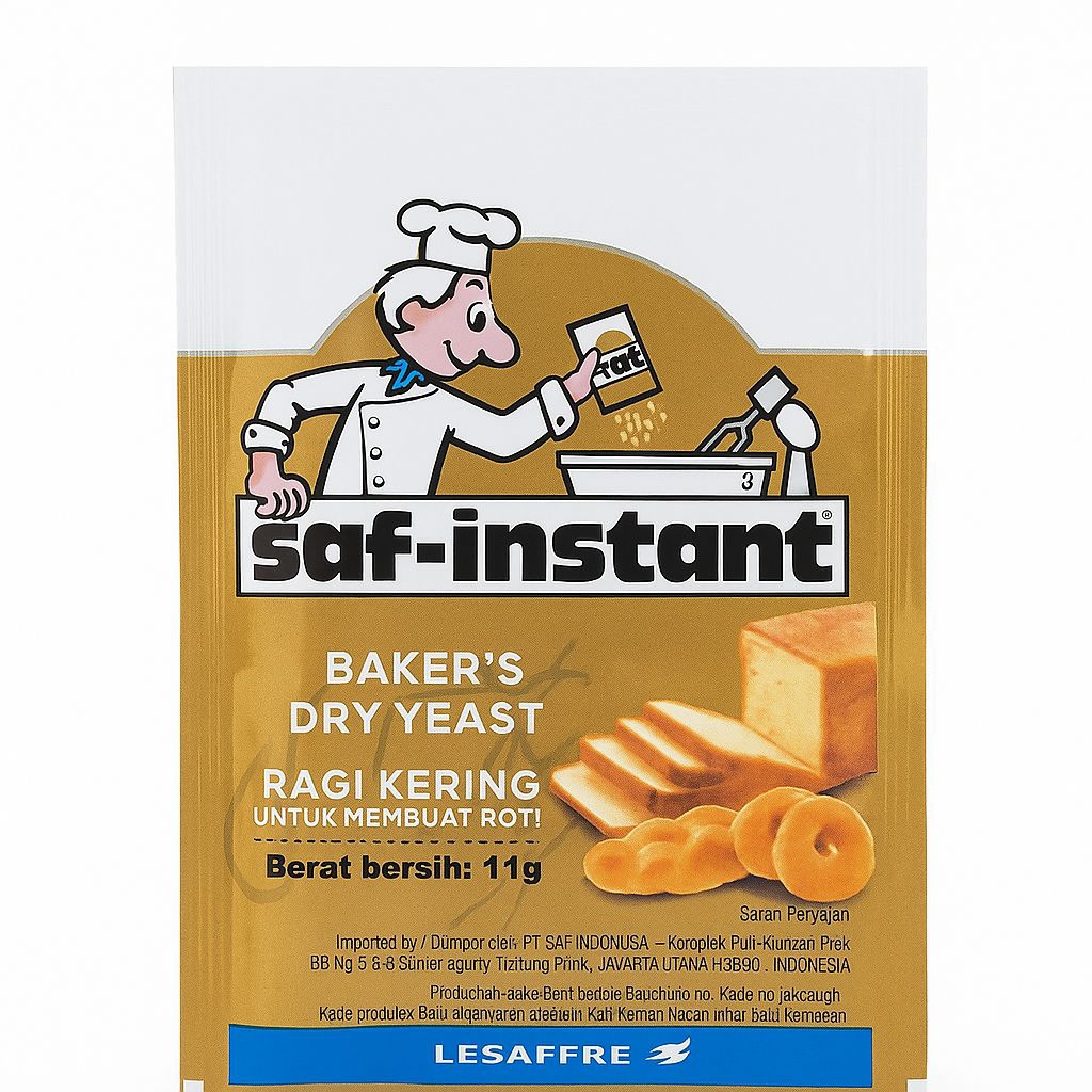 Jual Saf-Instant Ragi Kering 11g – Bahan Pembuat Roti & Donat | Shopee ...