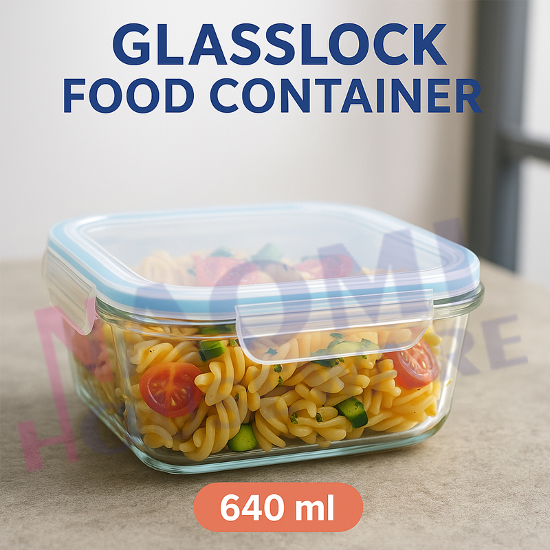 Jual Glasslock Food Container 640ml – Wadah Kaca Tebal Kedap Udara ...