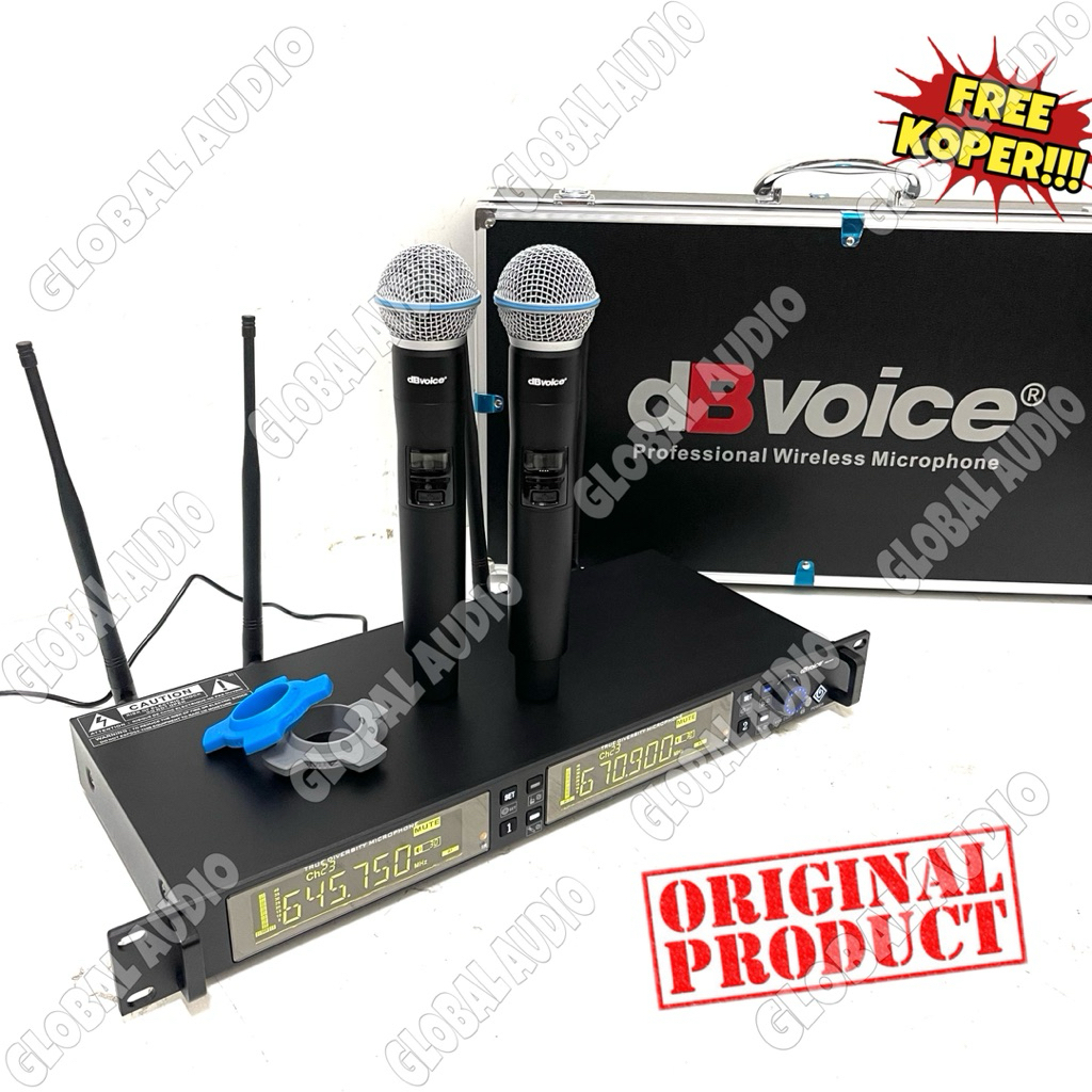 Jual Mic Wireless dB Voice Pro 9000 Free Koper Original 2bh Microphone ...