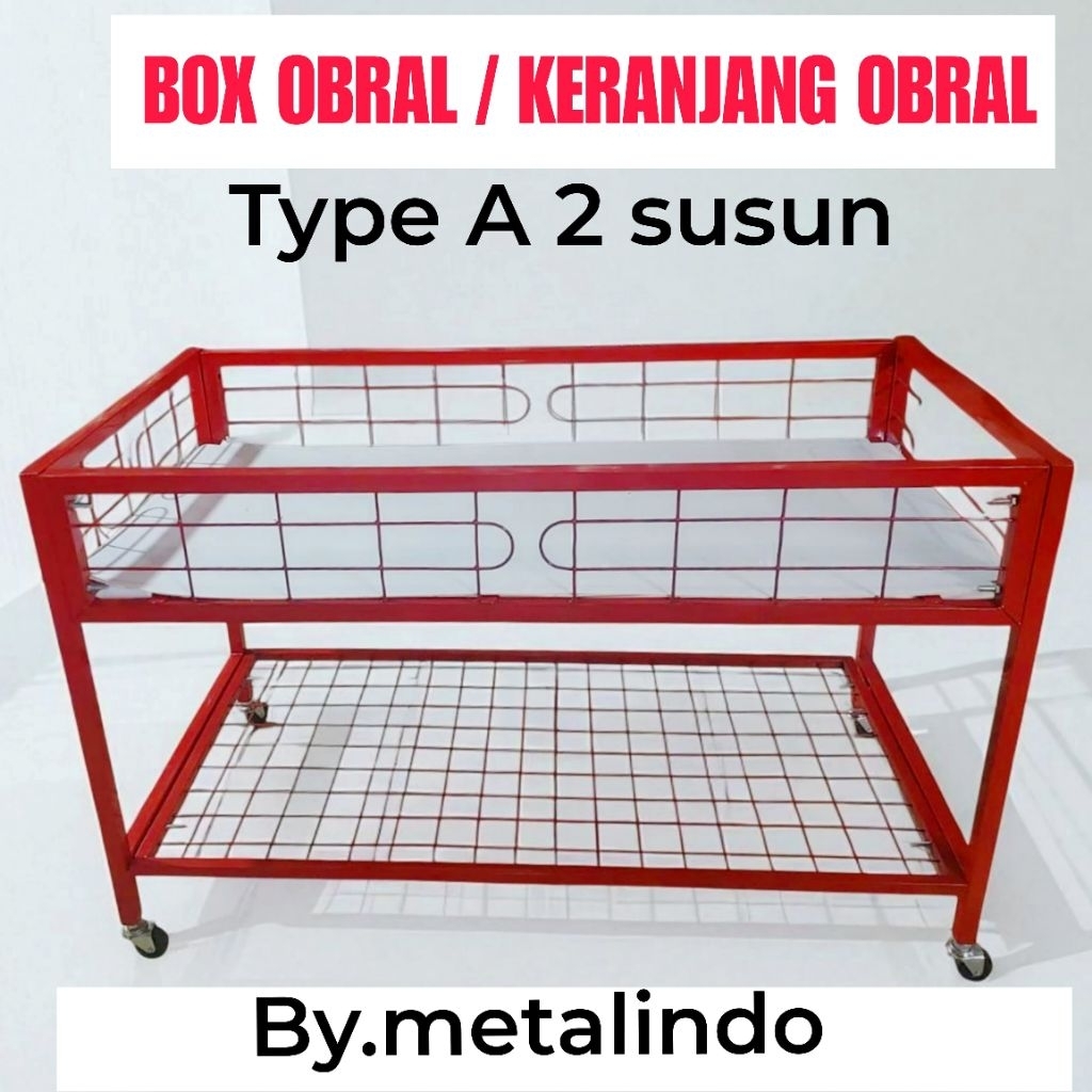 Jual Box Obral Hollo Keranjang Display Rak Promo Besi Anti Karat ...