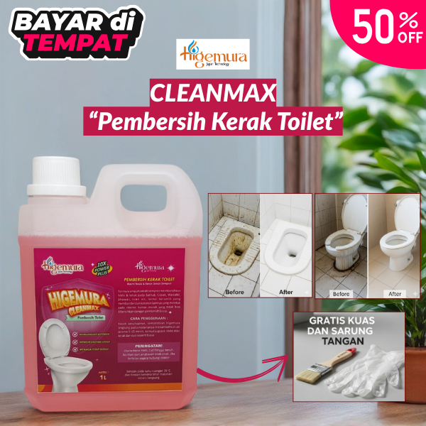 Jual HIGEMURA Cleanmax Kerak Toilet - Cairan Pembersih Kerak Keramik ...