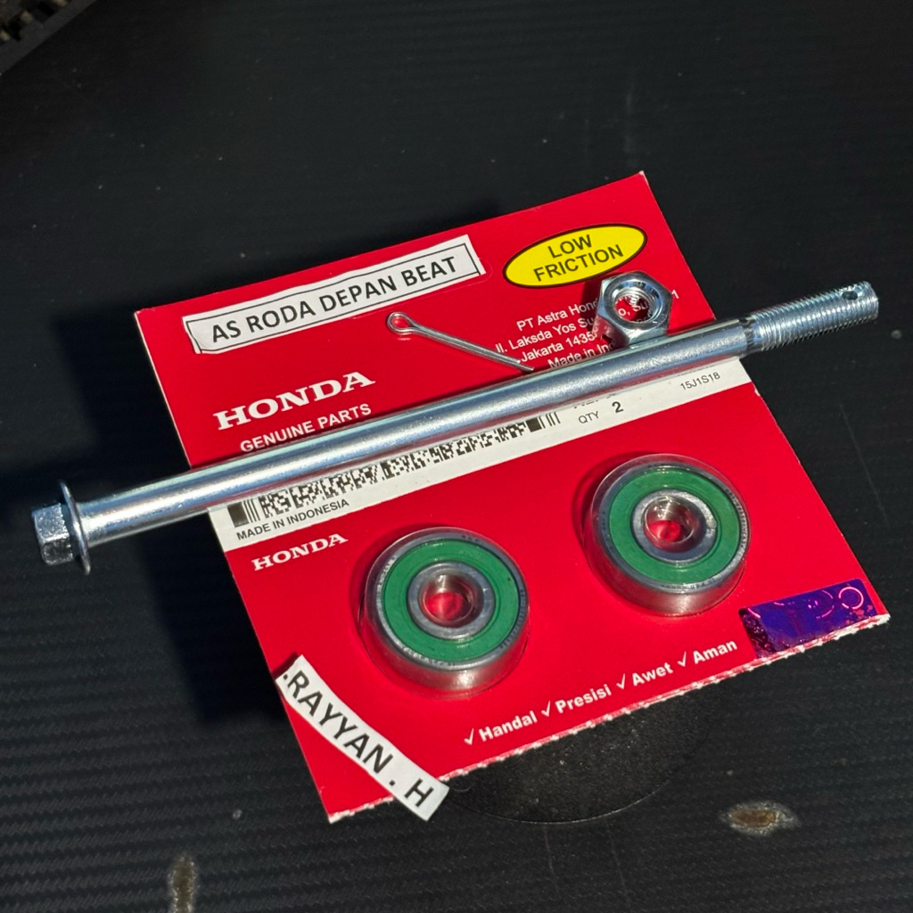Jual AS RODA DEPAN BEAT KARBU SCOOPY AS RODA+BEARING | Shopee Indonesia