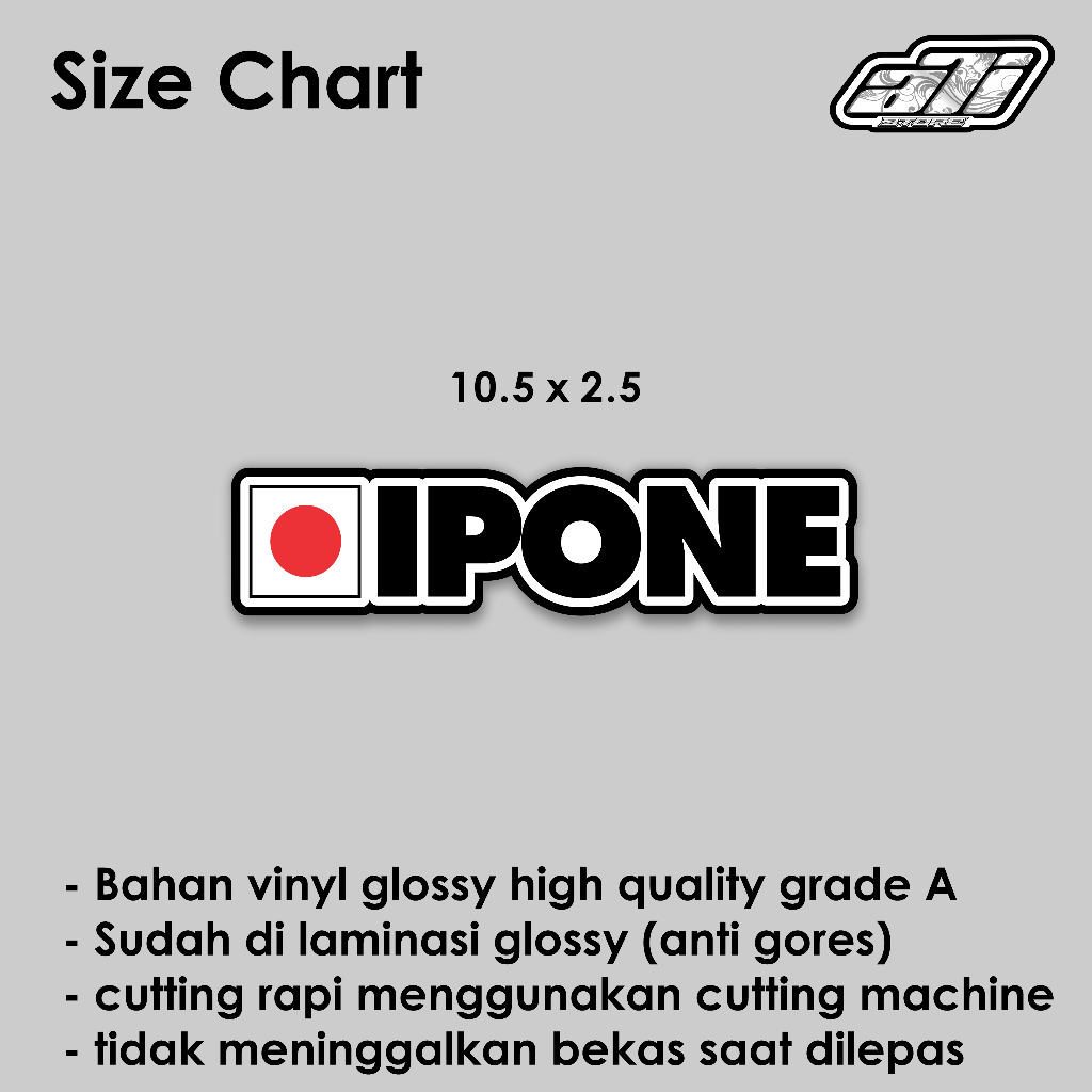 Jual Sticker Ipone japan/ Sticker variasi / Sticker racing / Sticker ...