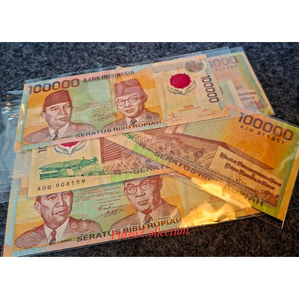Jual Uang kuno 100 ribu polymer tahun 1999 bekas edar | Shopee Indonesia