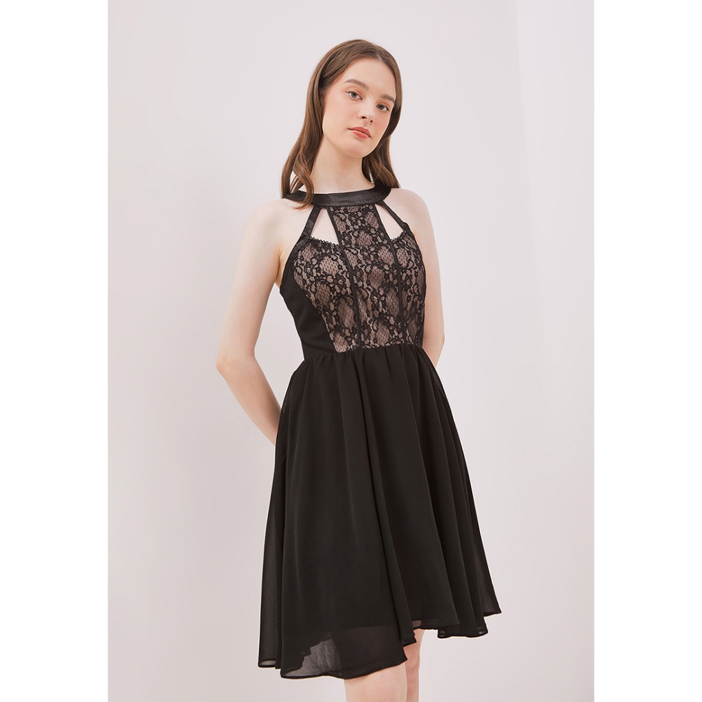 chinese dress ladies AEILA VINTAGE LACE MAXI DRESS – Aclosy main image 1