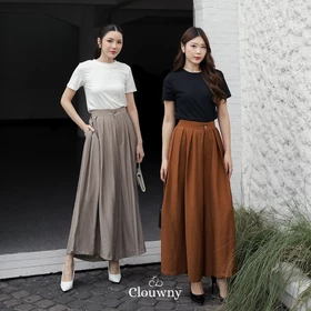 Clouwny Yuni Culottes Pants Premium Linen