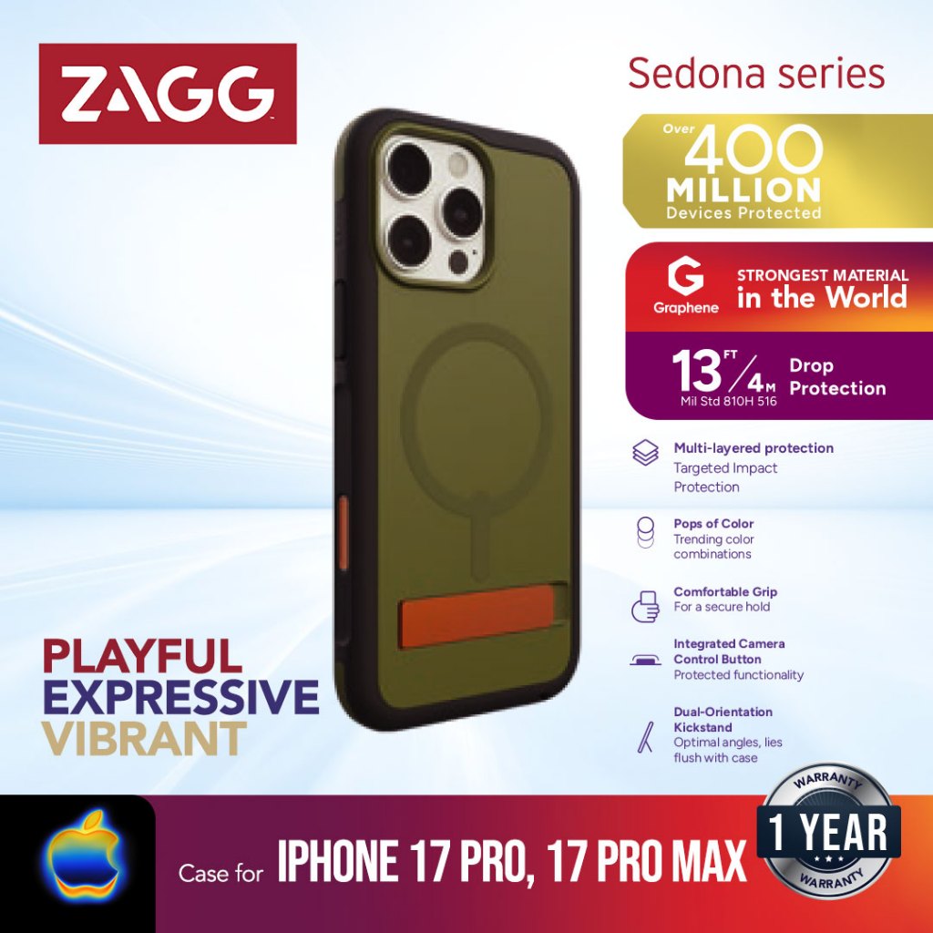 Jual ZAGG Case For iPhone 17 Pro / 17 Pro Max - Casing Kickstand ...