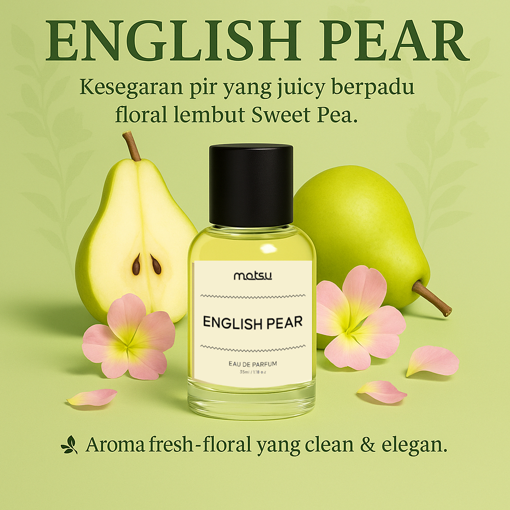 Parfum Wanita tahan lama ENGLISH PEAR Eau De Parfume Motsu Perfume