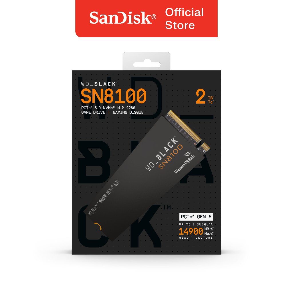 Jual WD Black SSD SN8100 1TB 2TB 4TB NVMe PCIe Gen