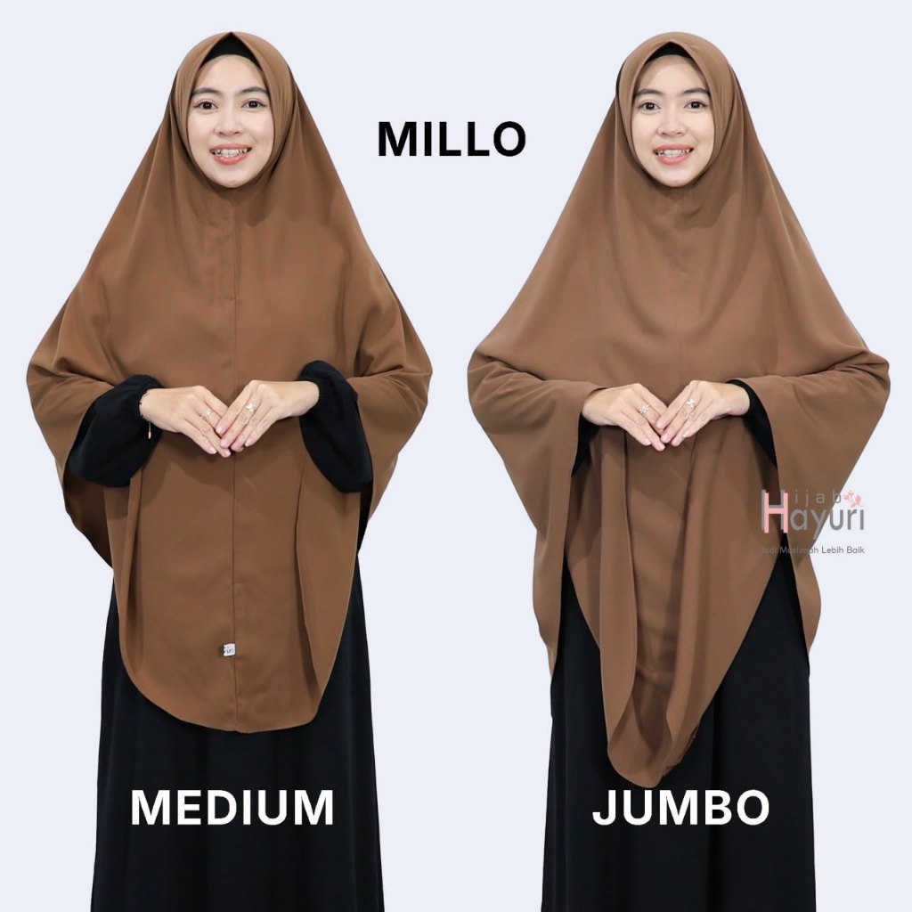 𝗛𝗶𝗷𝗮𝗯 𝗛𝗮𝘆𝘂𝗿𝗶 Bergo Non Pad Wolfis Jumbo Instan Syar'I Bergo Inaya