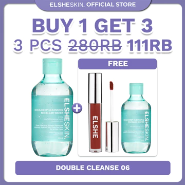 Elsheskin Cica Deep Cleansing Micellar Water 300ml Pembersih Wajah Makeup Remover Membersihkan