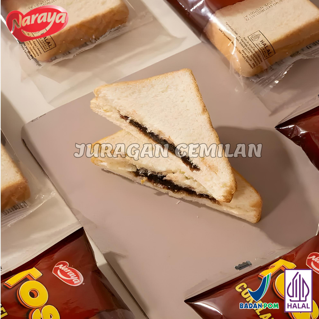 Jual Naraya Tos Roti Sandwich Isi Krim Cokelat,Keju,Vanilla Dan Pandan ...
