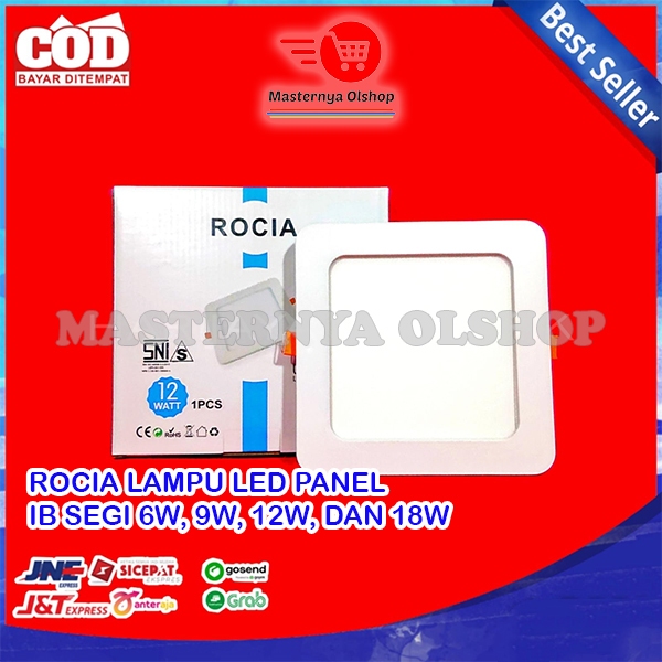 Jual Rocia Lampu Led Panel Downlight Led Lampu Inbow Segi 6W 9W 12W 18W ...