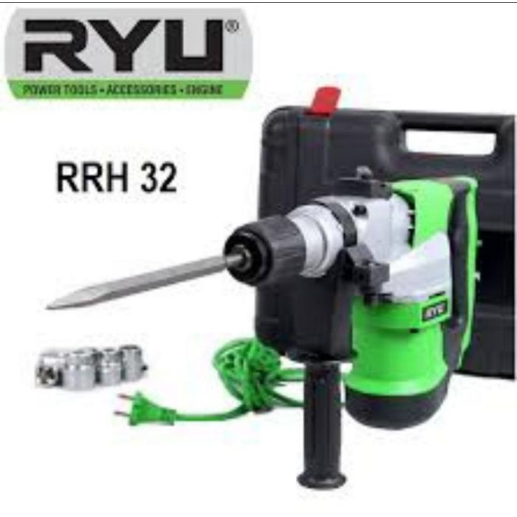 Jual RYU RRH32 ROTARY HAMMER Electric RRH 32 Mesin Bor Bobok Beton ...