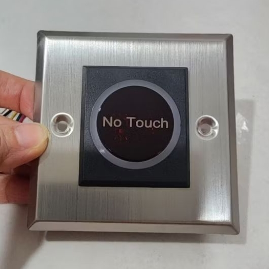 Jual Exit Button No Touch Logo No Touch Tanpa Tulisan Exit Kotak ...