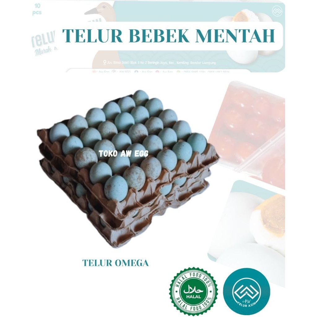 Jual TELUR BEBEK MENTAH OMEGA 3 FRESH (UKURAN BESAR) | Shopee Indonesia