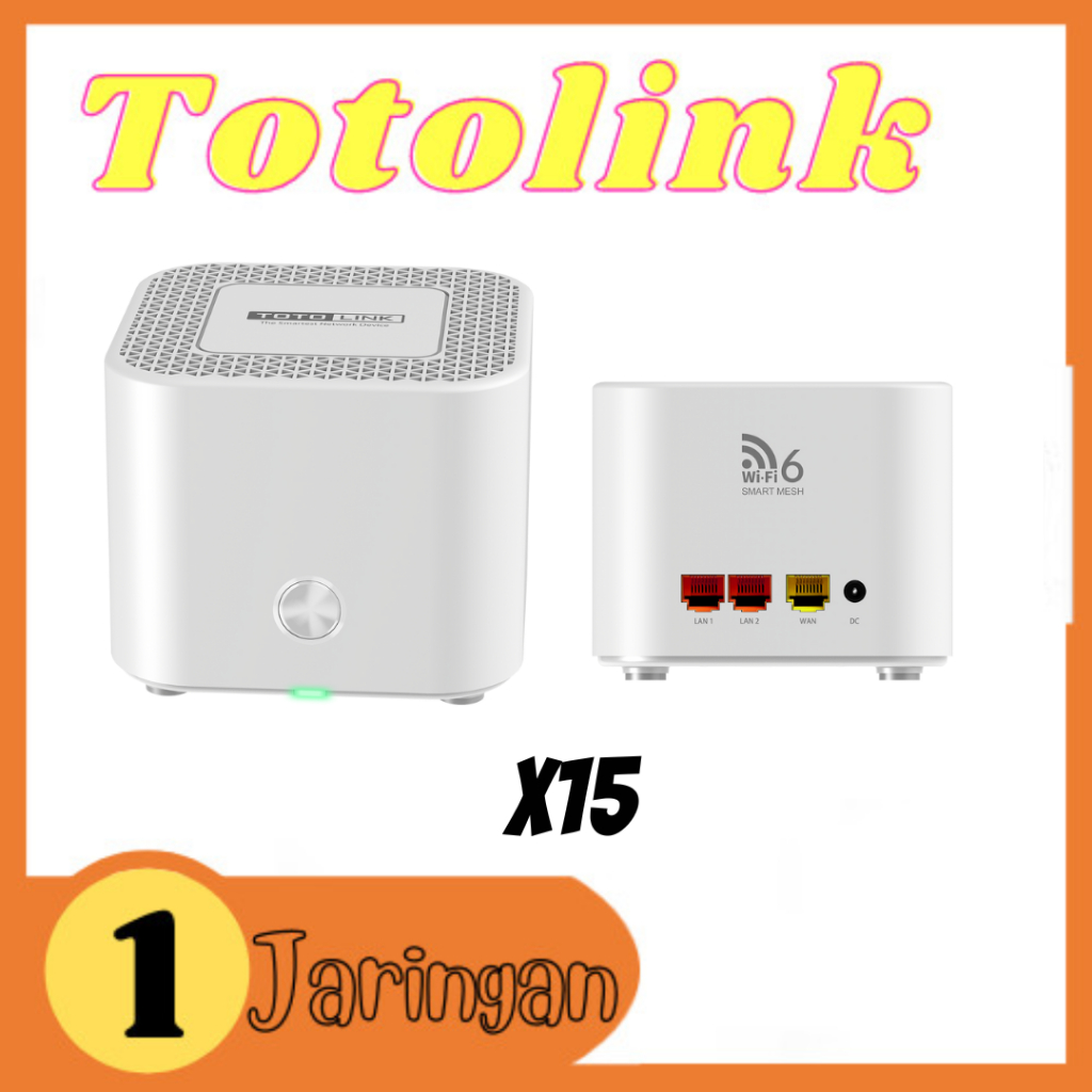 Jual TOTOLINK X15 - AX1500 Wi-Fi 6 Gigabit Smart Home Wi-Fi System ...
