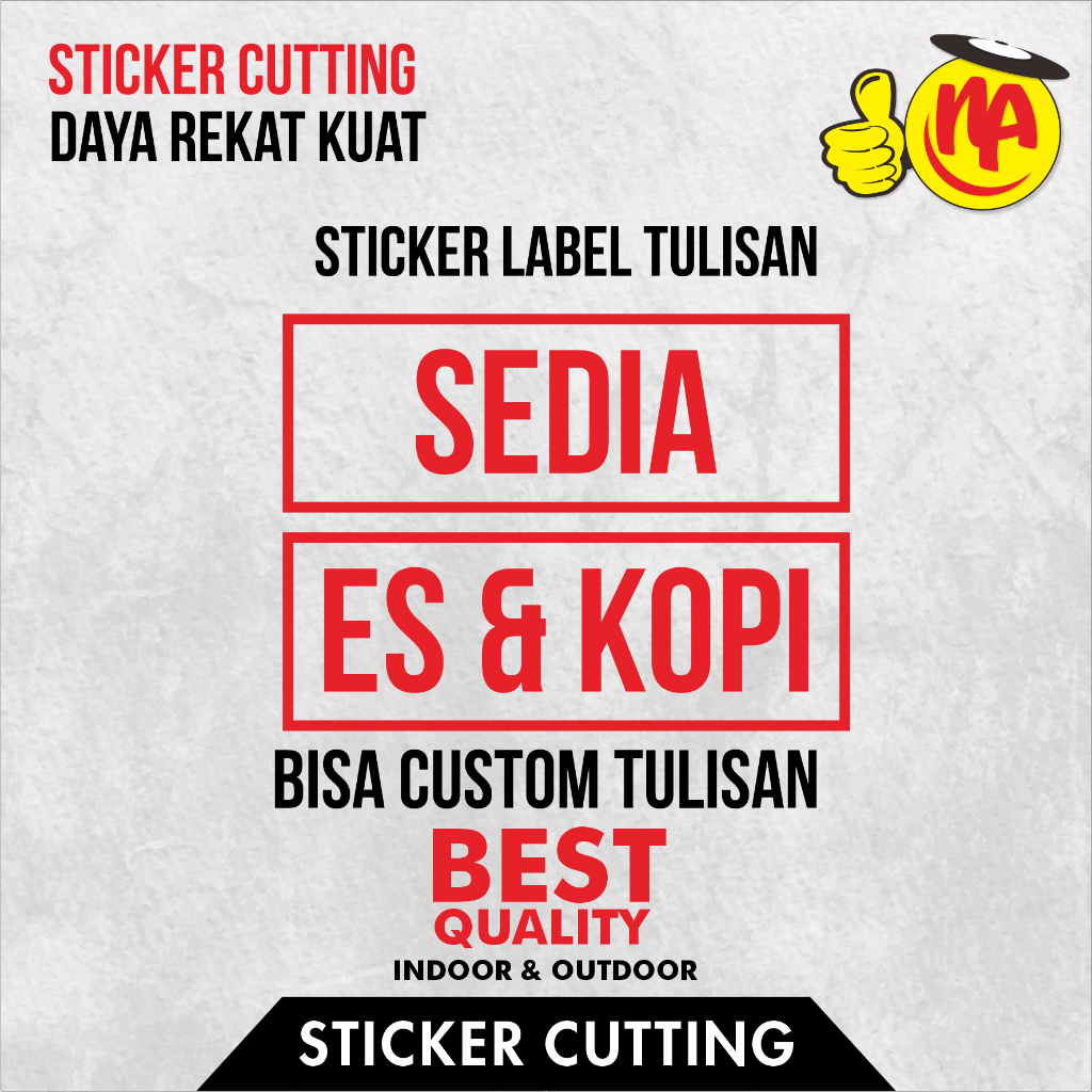Jual Sticker Cutting Etalase / Sticker Cutting / Sticker cutting sedia ...