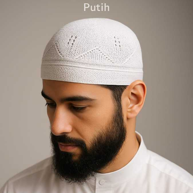 Zeta - Aneka Peci Rajut Tebal Elastics Polos Pria Dewasa Rajut Yaman Turkey Arifin Kopiah Sholat