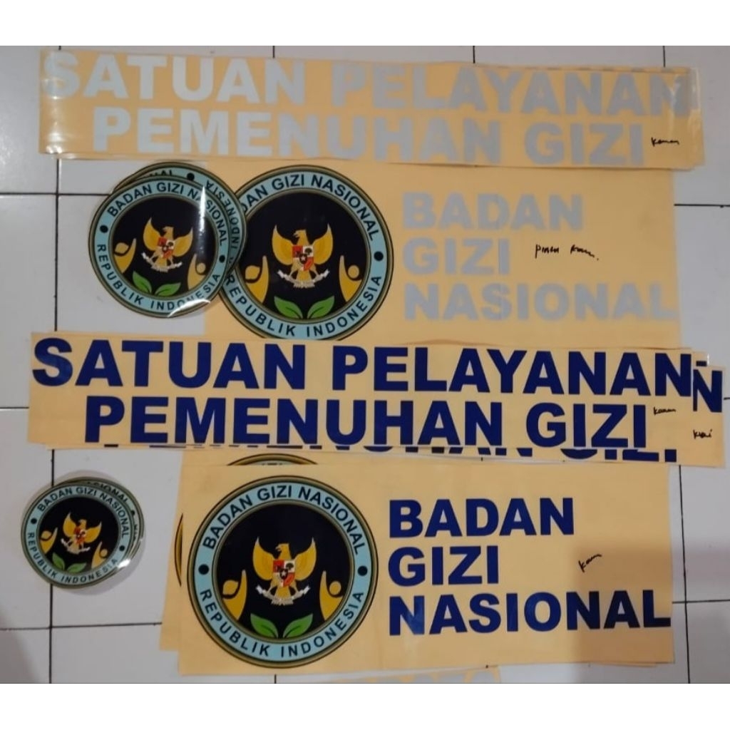 Jual Sticker Stiker Mobil MBG stiker Sppg Stiker Makan Gratis | Shopee ...