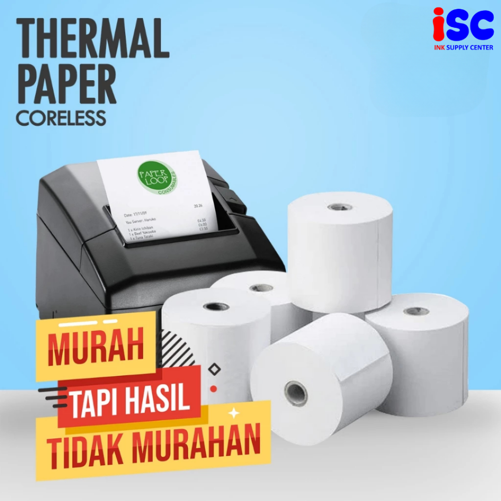 Jual Kertas Printer Thermal 80x80 Kertas Struk Ukuran 80x80 termurah ...
