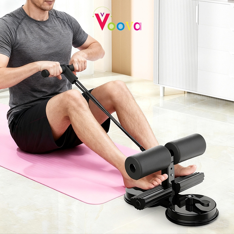 VOOVA Sit Up Stand/ Alat Sit Up Portable/ Alat Olahraga/ Tali Resistance Band Alat Olahraga Penahan Kaki Holder Fitness Portable/ Penahan Kaki Untuk Latihan Abdominal Otot Perut di Rumah