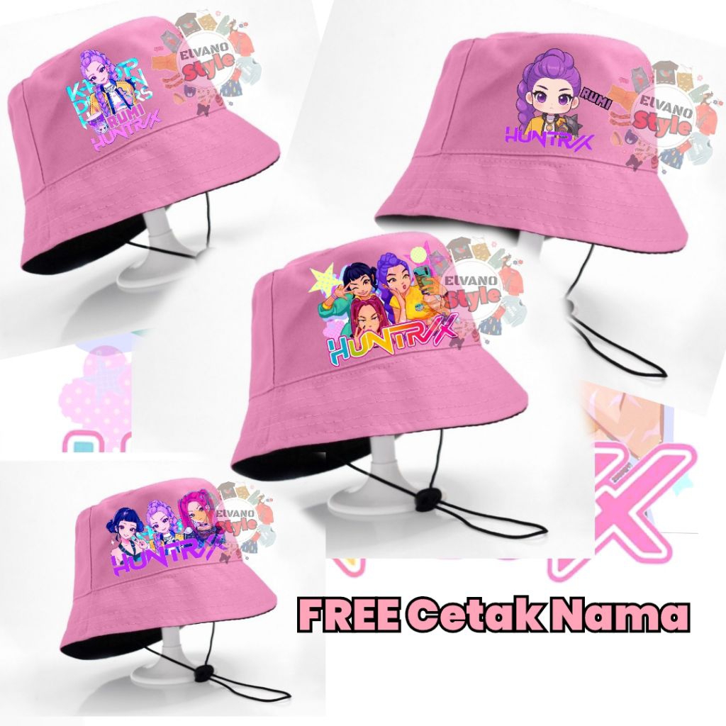 Jual TOPI BUCKET ANAK KARAKTER K-POP DEMON HUNTER HUNTRIX COCOK UNTUK ...