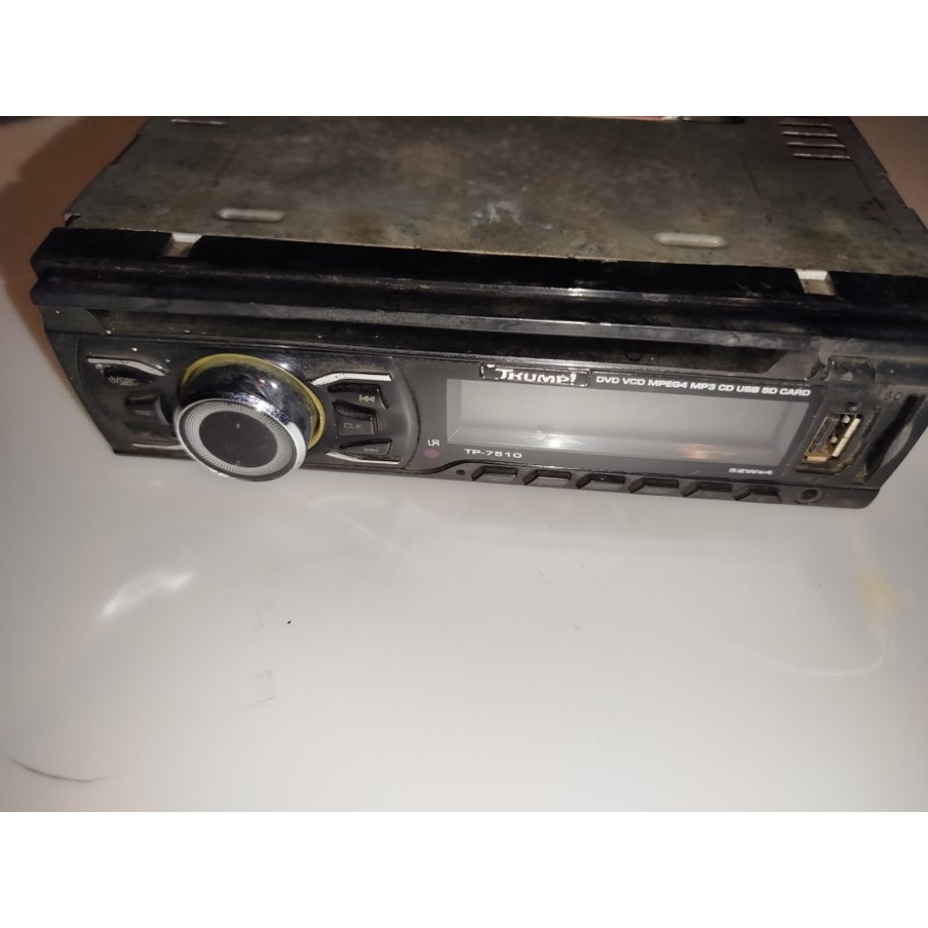 head unit/doubledine/tape mobil baca depkripsi