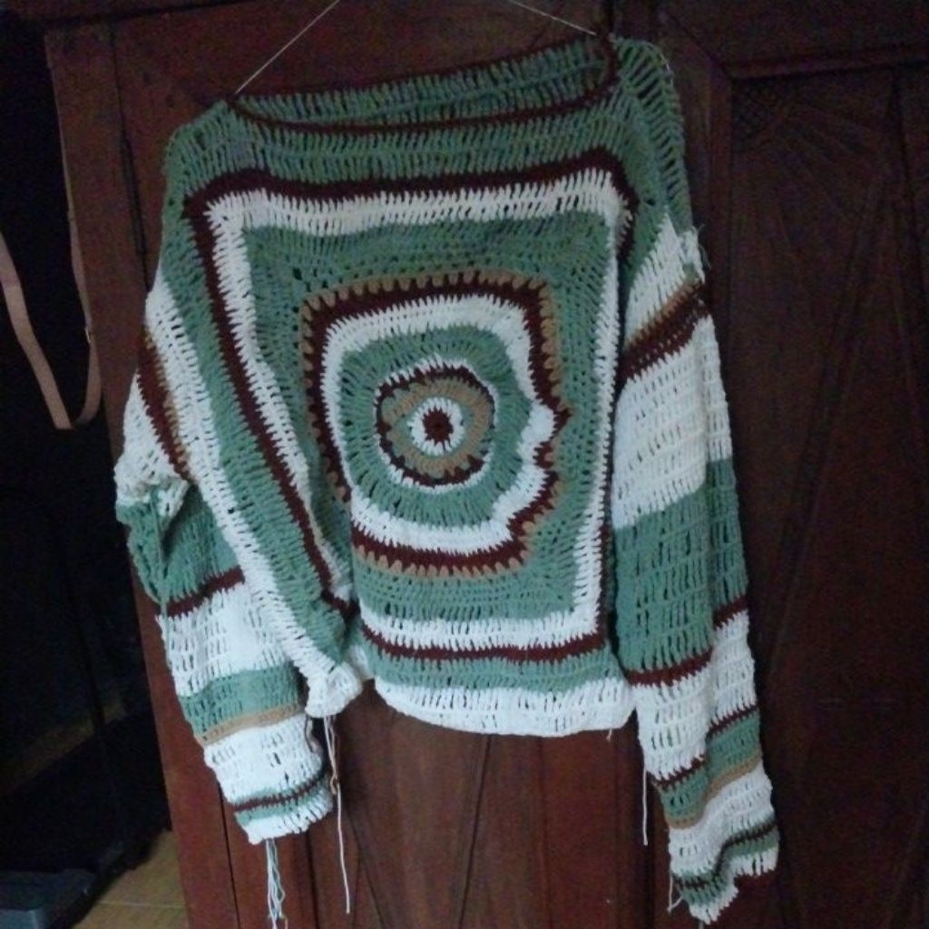 Jual sweater eye crochet handmade (rajutan hangat) | Shopee Indonesia