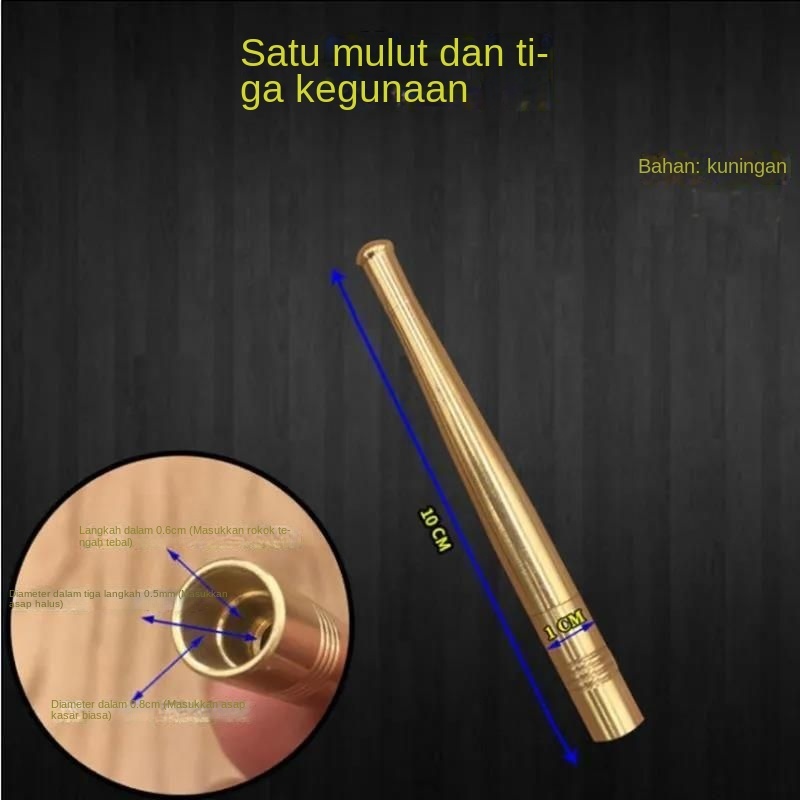 Jual Tempat rokok filter tembaga murni, batang rokok tembaga yang dapat ...
