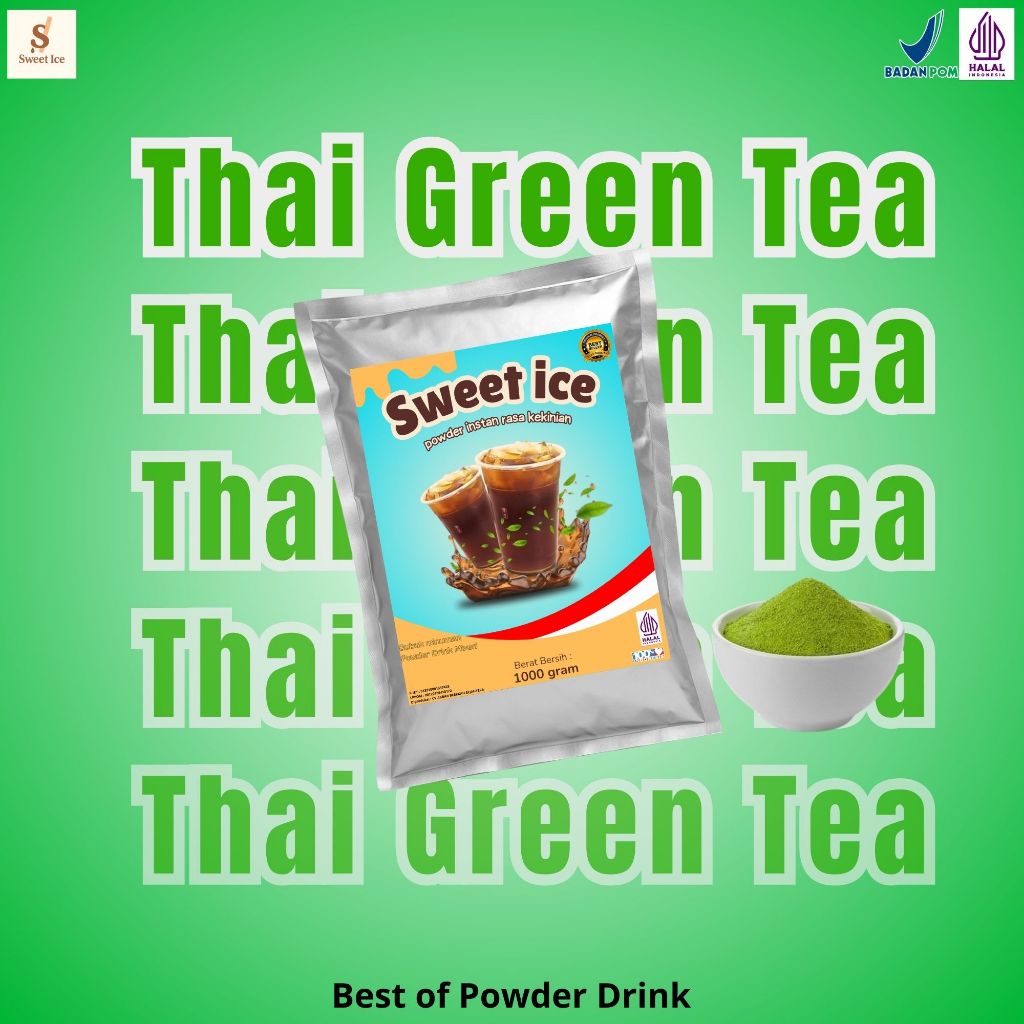 Jual Bubuk Minuman Thai Green Tea 1KG Teh Hijau | Shopee Indonesia
