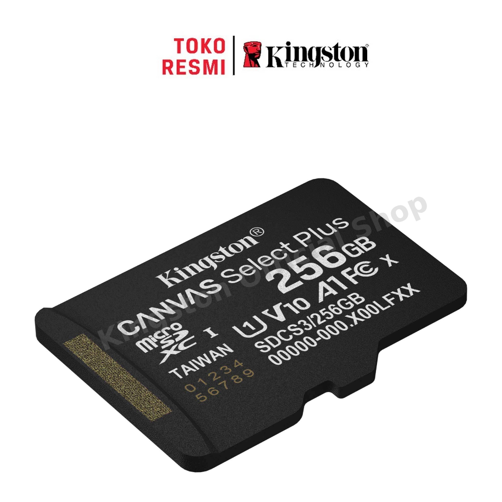 Kingston Canvas Select Plus Class 10 microSD Card 256GB (SDCS3/256GBSP) -Kecepatan 150mb/dtk (2)
