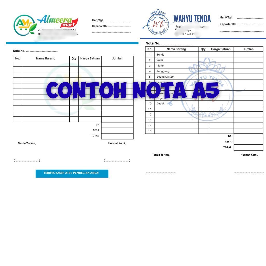 Jual Cetak Nota Folio/HVS, Cetak Satuan | Shopee Indonesia